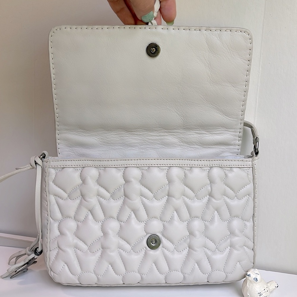 Henry Beguelin Italian Leather Crossbody / Color Chalk €440/$594 - Picture 8 of 17